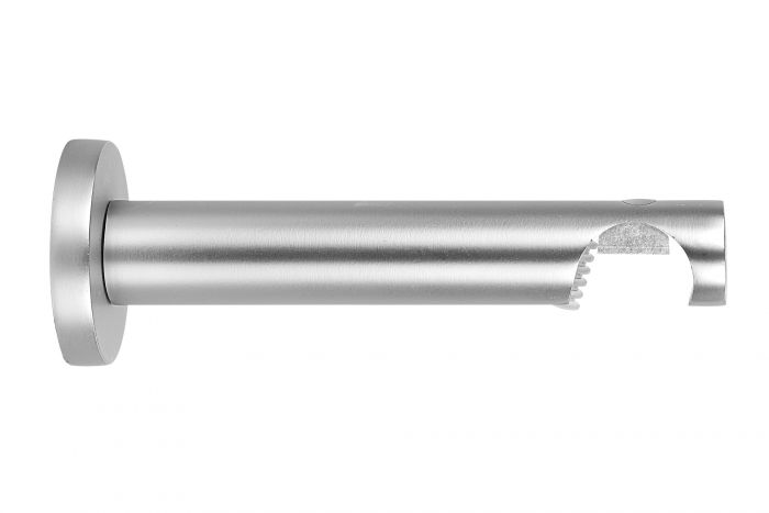 20 mm Optik Gardinenstangen Wandhalter 1-läufig Edelstahl Innenlauf Träger